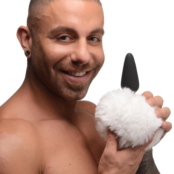 Large Anal Plug with Interchangeable Bunny Tail -