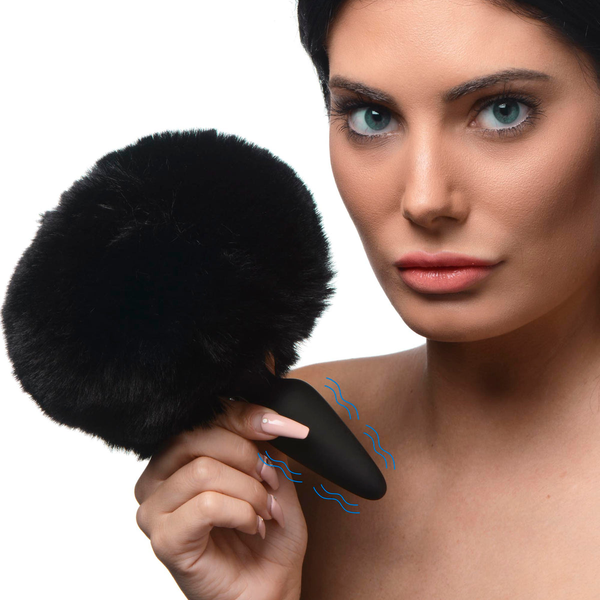 Small Vibrating Anal Plug with Interchangeable Bunny Tail -