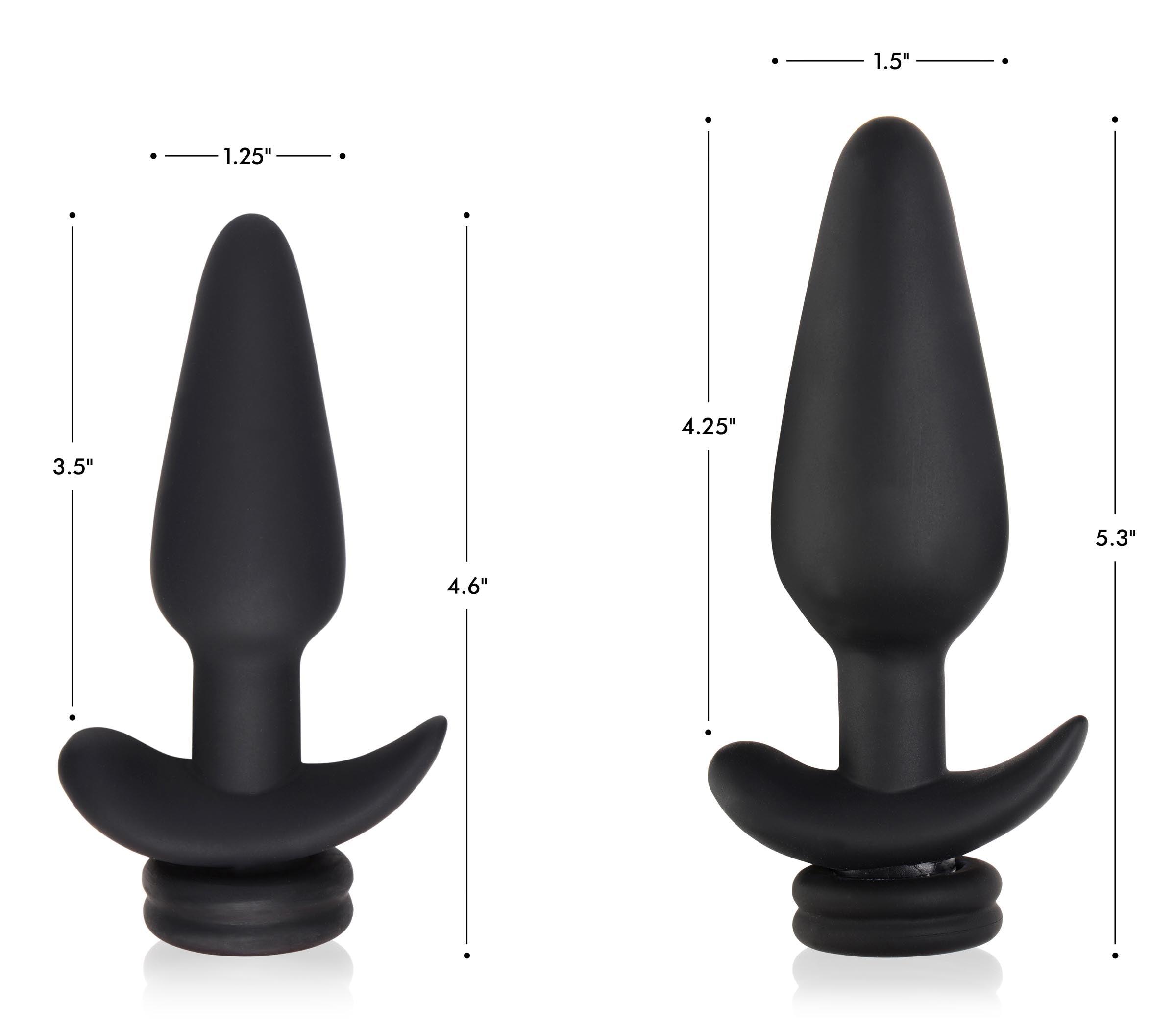 Large Vibrating Anal Plug with Interchangeable Fox Tail