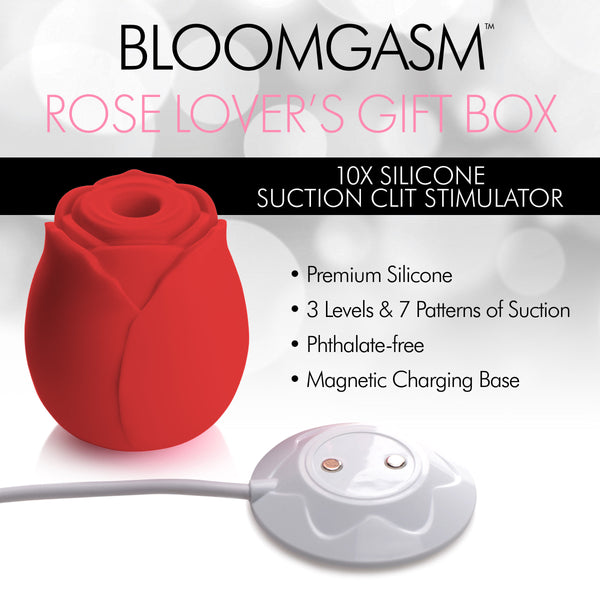 The Rose Lover's Gift Box 10X Clit Suction Rose -