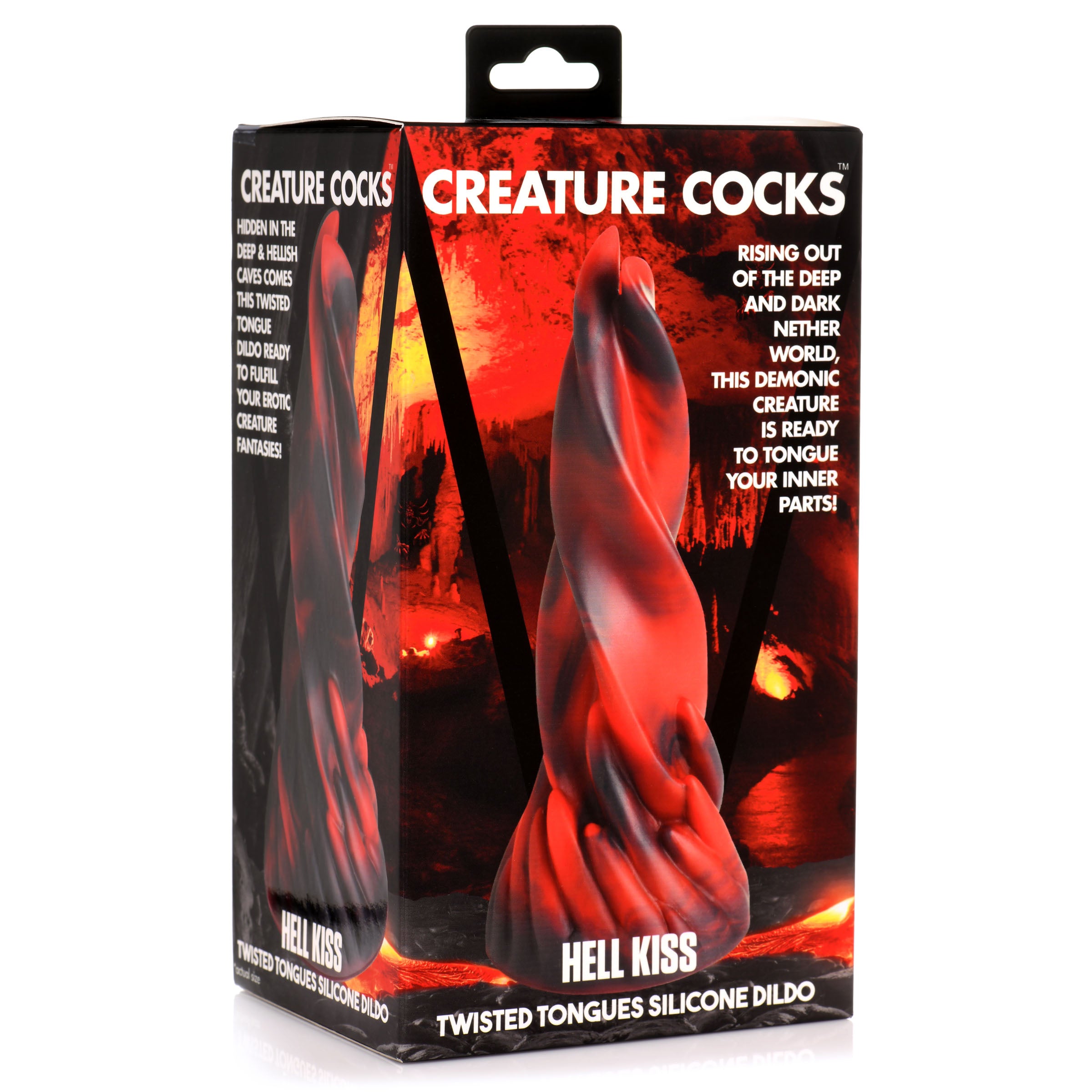 Hell Kiss Twisted Tongues Silicone Dildo