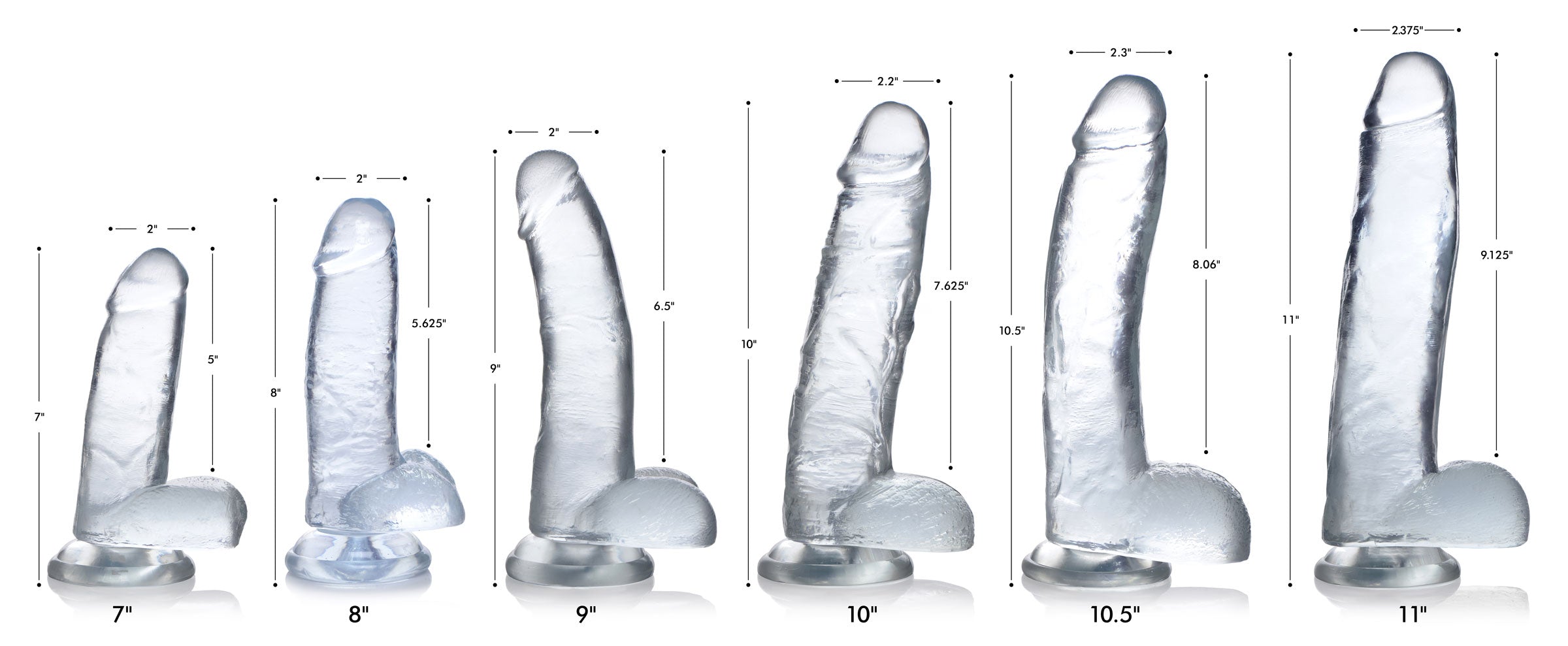 Silexpan Dark Hypoallergenic Silicone Dildo - 7 Inch