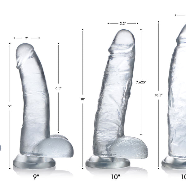 Jock C-Thru Dildo - 10 Inch