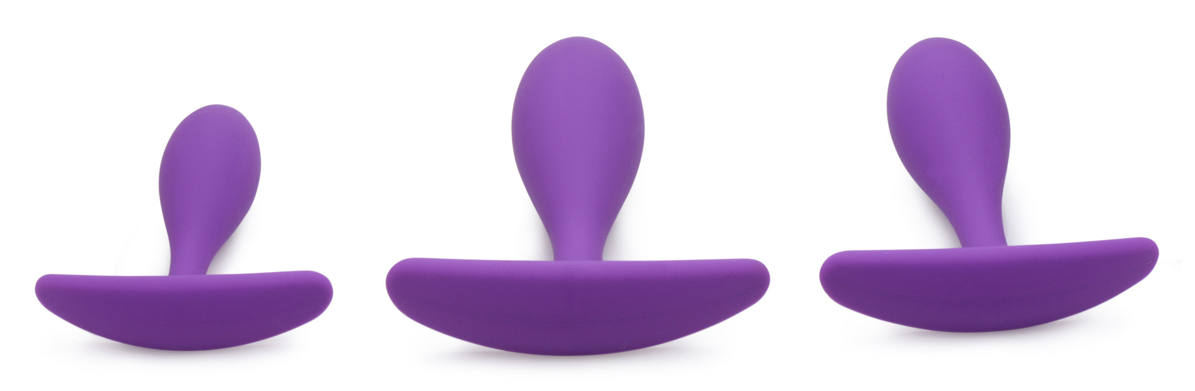 Rump Bumpers 3 Piece Silicone Anal Plug Set -