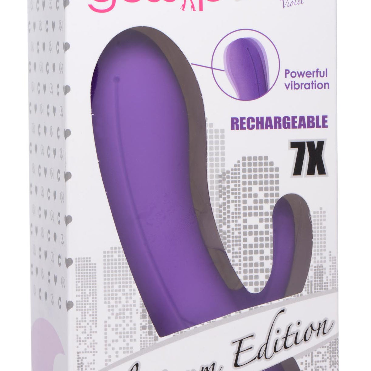 7X Lil Smoothie Mini Silicone Rabbit Vibe - Violet