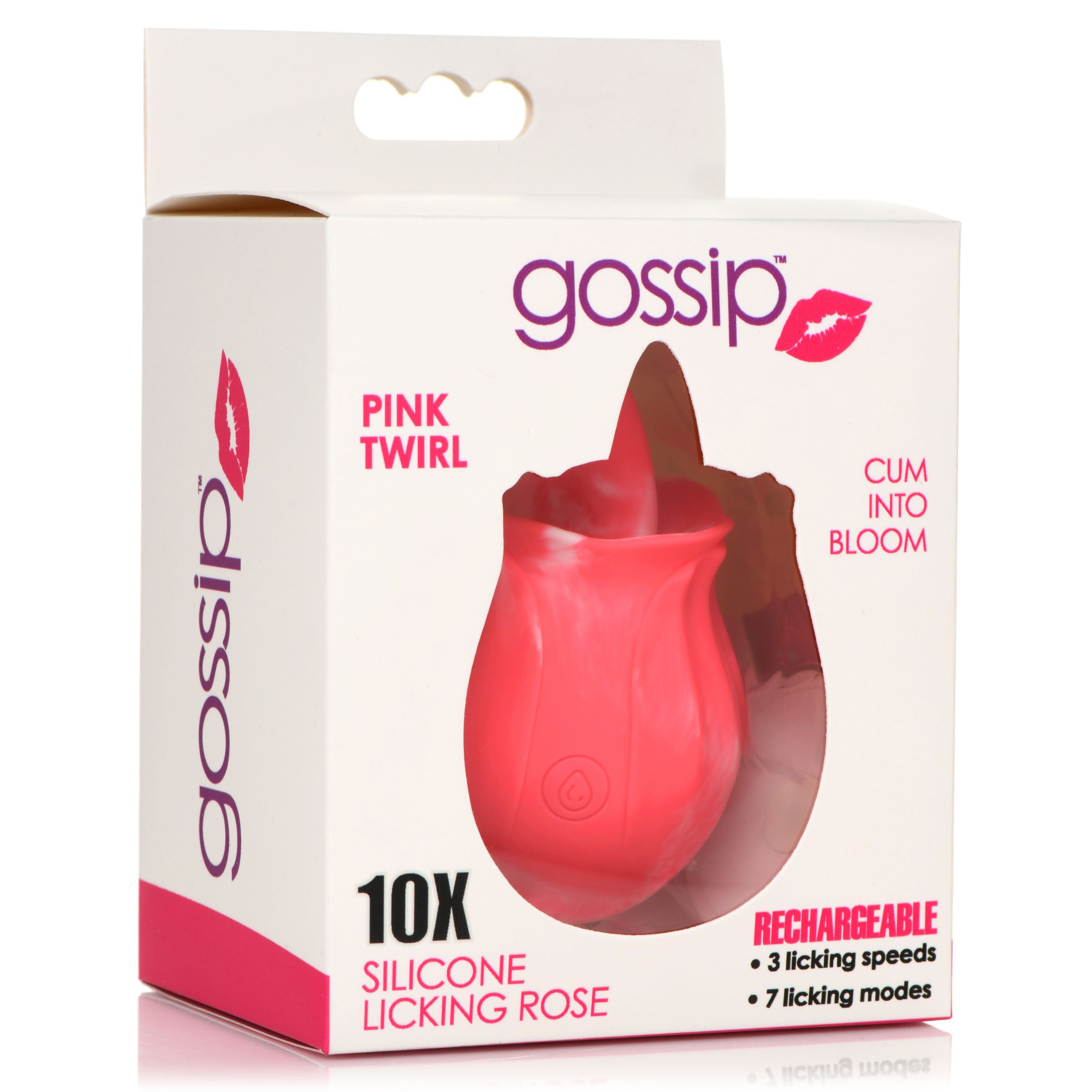 10X  Twirl Silicone Licking Rose