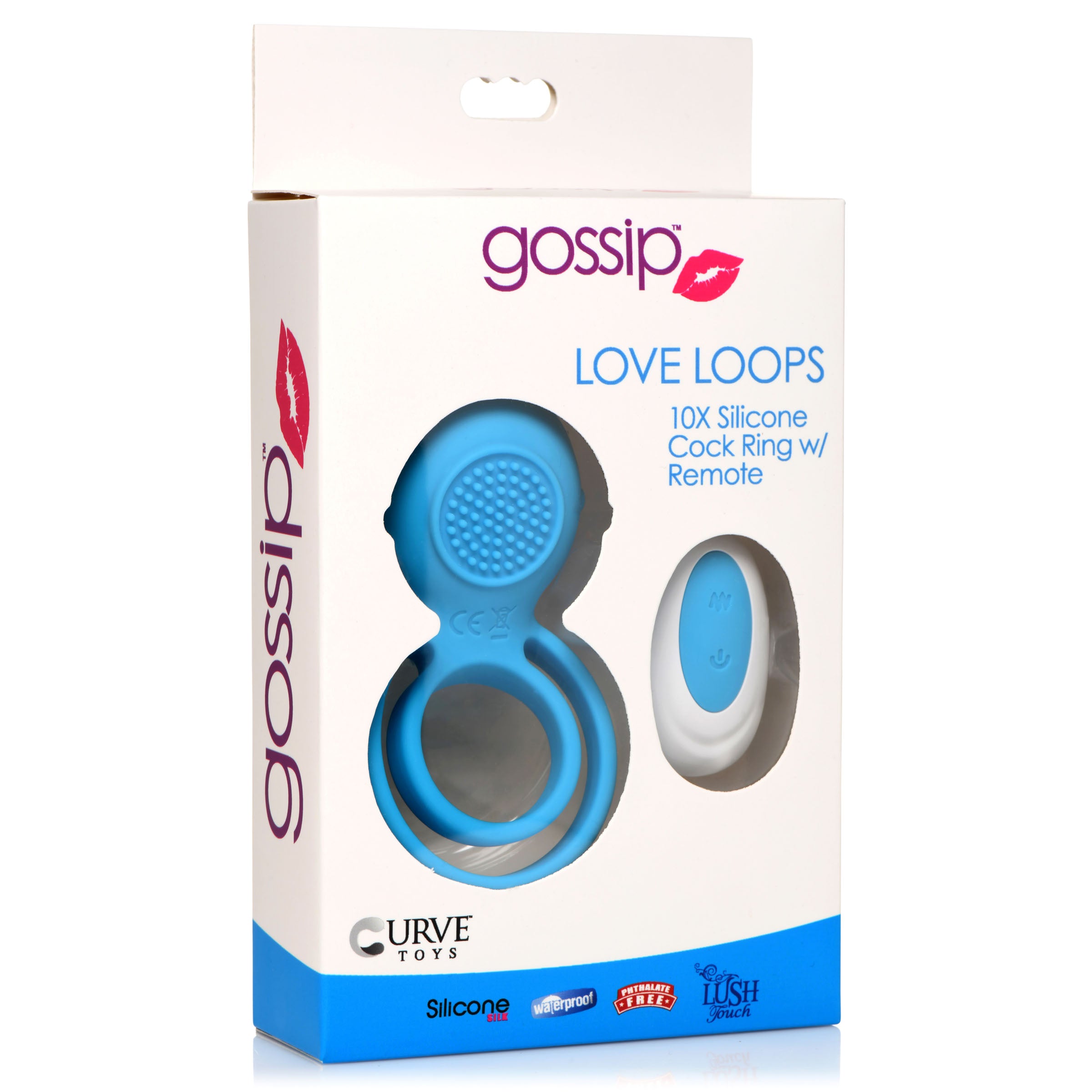 Love Loops 10X Silicone Cock Ring with Remote -