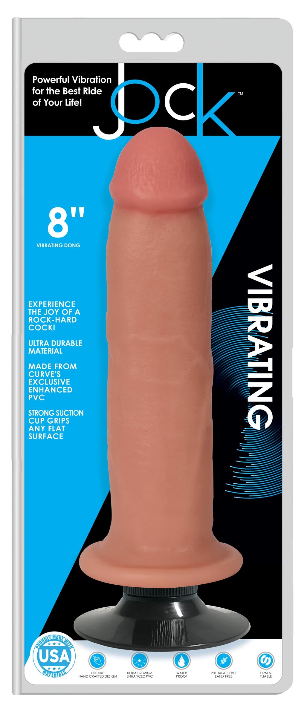 Jock Light Vibrating Dildo - 6 Inch