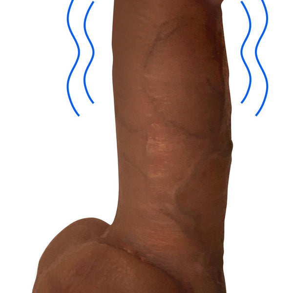 Jock Medium Vibrating Dildo with Balls - 7 Inch