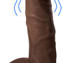 Jock Dark Vibrating Dildo with Balls - 9 Inch