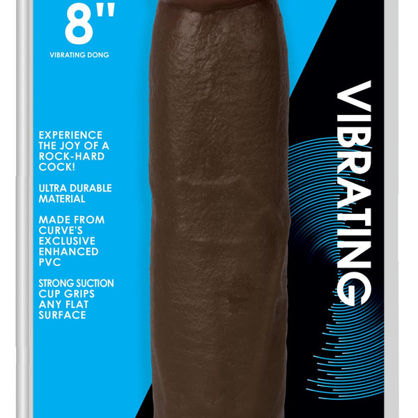 Jock Dark Vibrating Dildo - 8 Inch