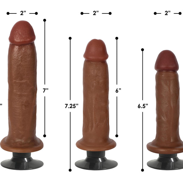 Jock Medium Vibrating Dildo - 8 Inch