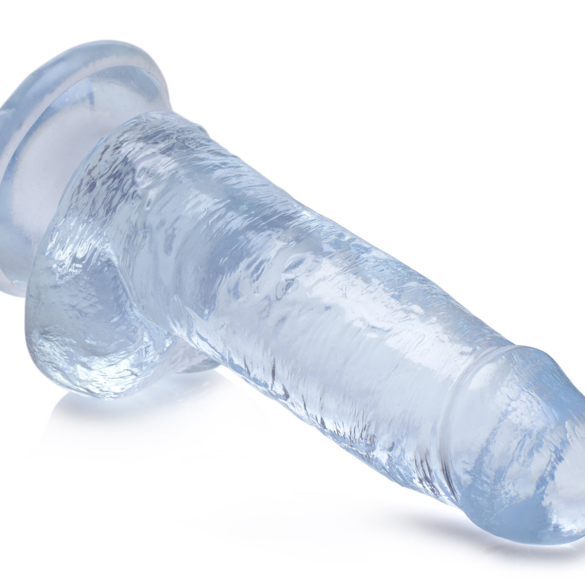 Jock C-Thru Dildo with Balls - 8 Inch