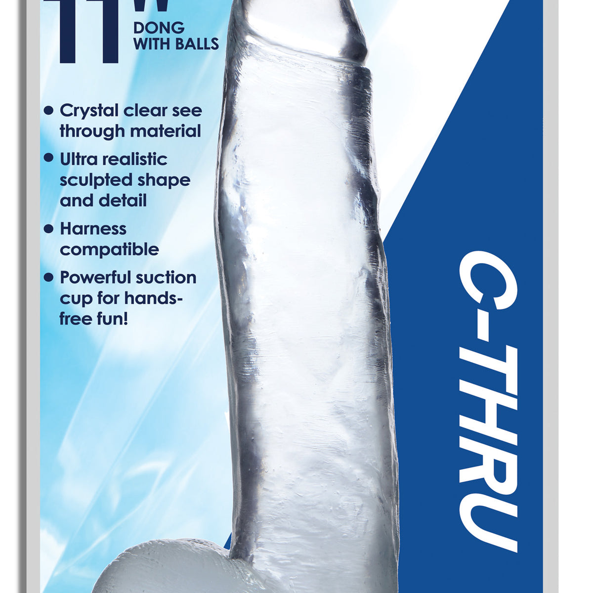 Jock C-Thru Dildo - 11 Inch