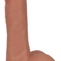6 Inch Slim Dildo with Balls - Light