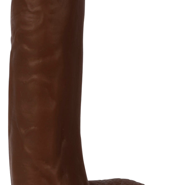 Thinz 7 Inch Slim Dildo with Balls - Dark