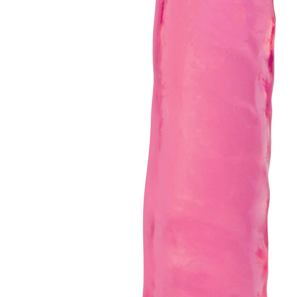 8 Inch Slim Stick with Balls Cherry Ice Dildo