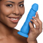 7 Inch Silicone Dildo - Berry
