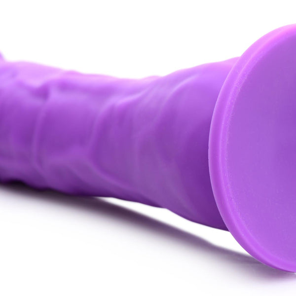 7 Inch Silicone Dildo - Grape