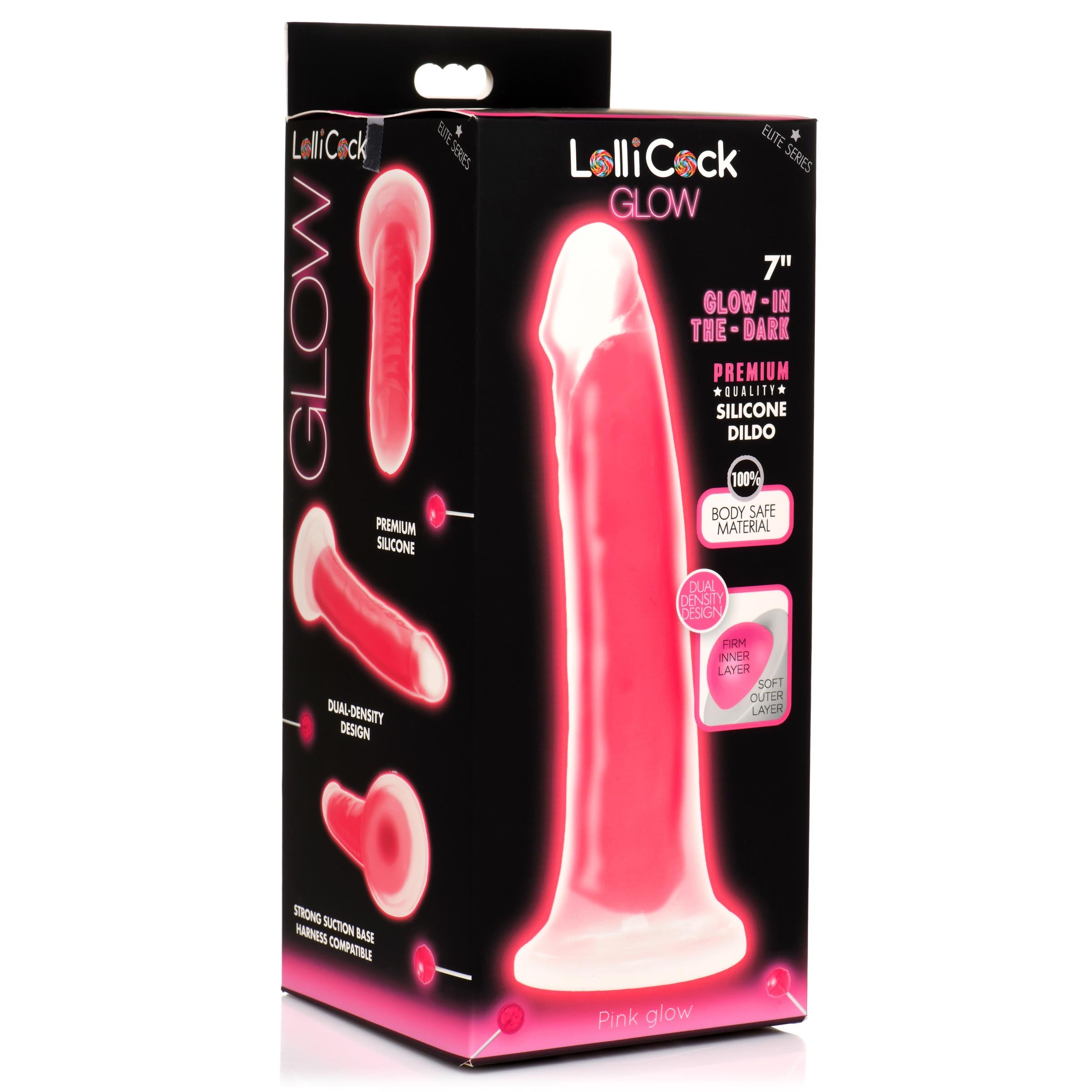 7 Inch Glow-in-the-Dark Silicone Dildo -