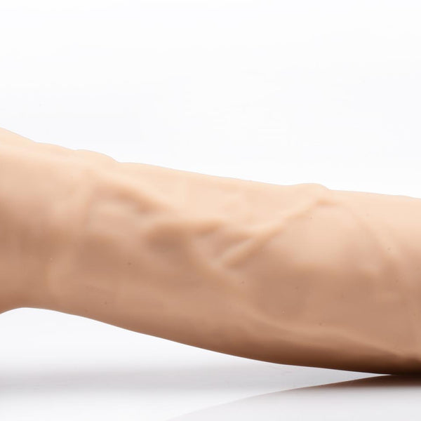 8 Inch Silexpan Hypoallergenic Silicone Vibrating Dildo - Medium