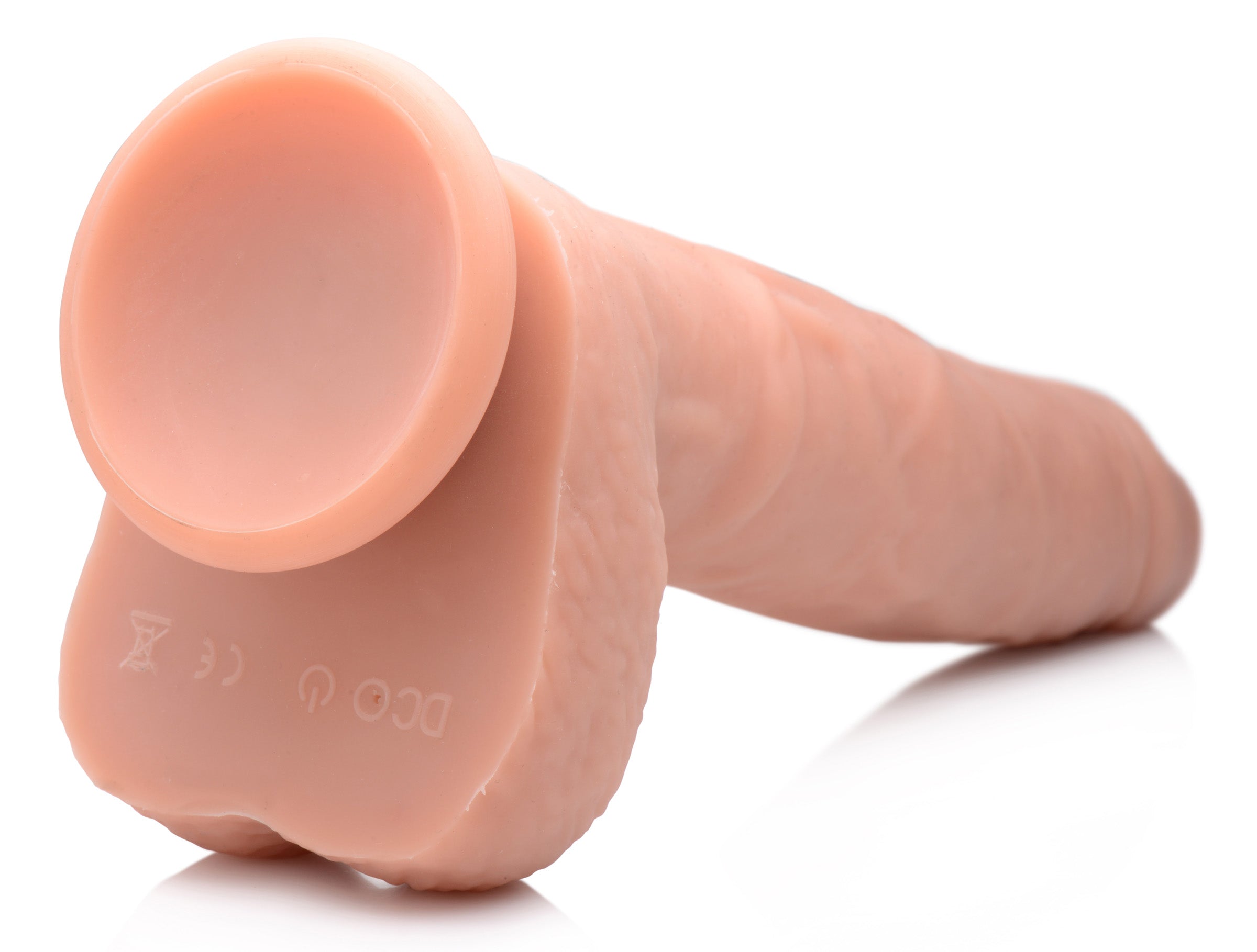 Vibrating & Thrusting Remote Control Silicone Dildo - 9 Inch