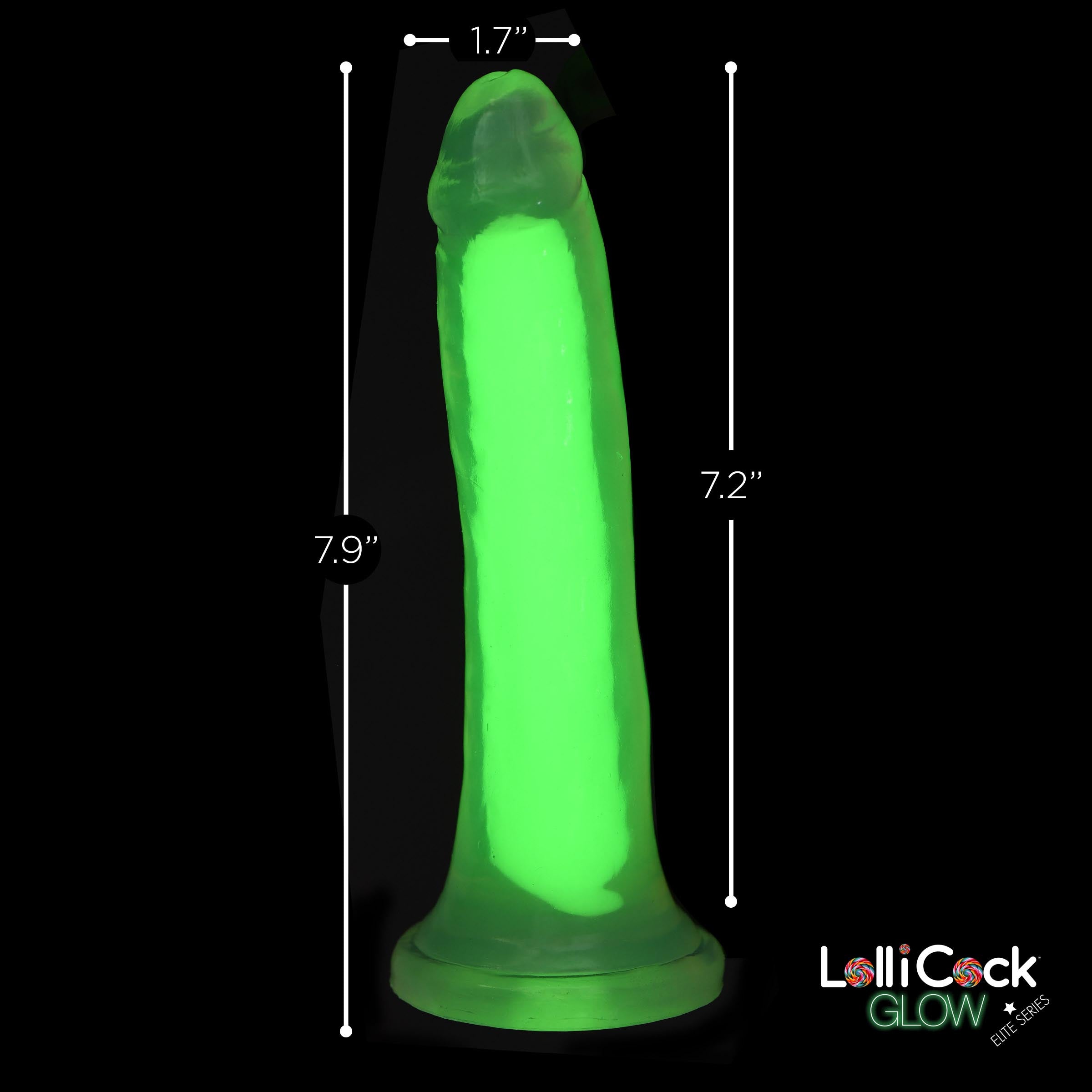 7 Inch Glow-in-the-Dark Silicone Dildo -