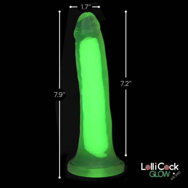 7 Inch Glow-in-the-Dark Silicone Dildo -