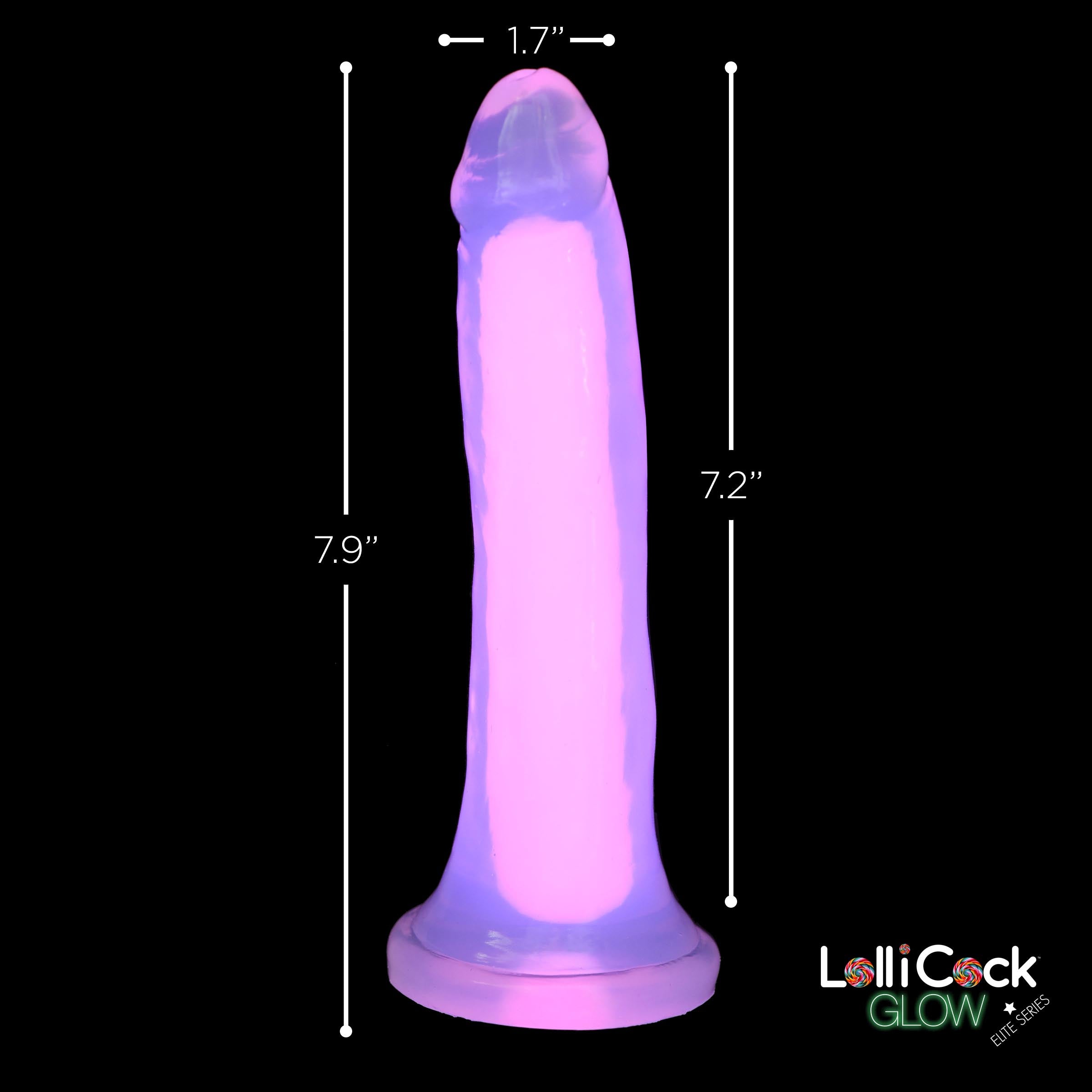 7 Inch Glow-in-the-Dark Silicone Dildo -