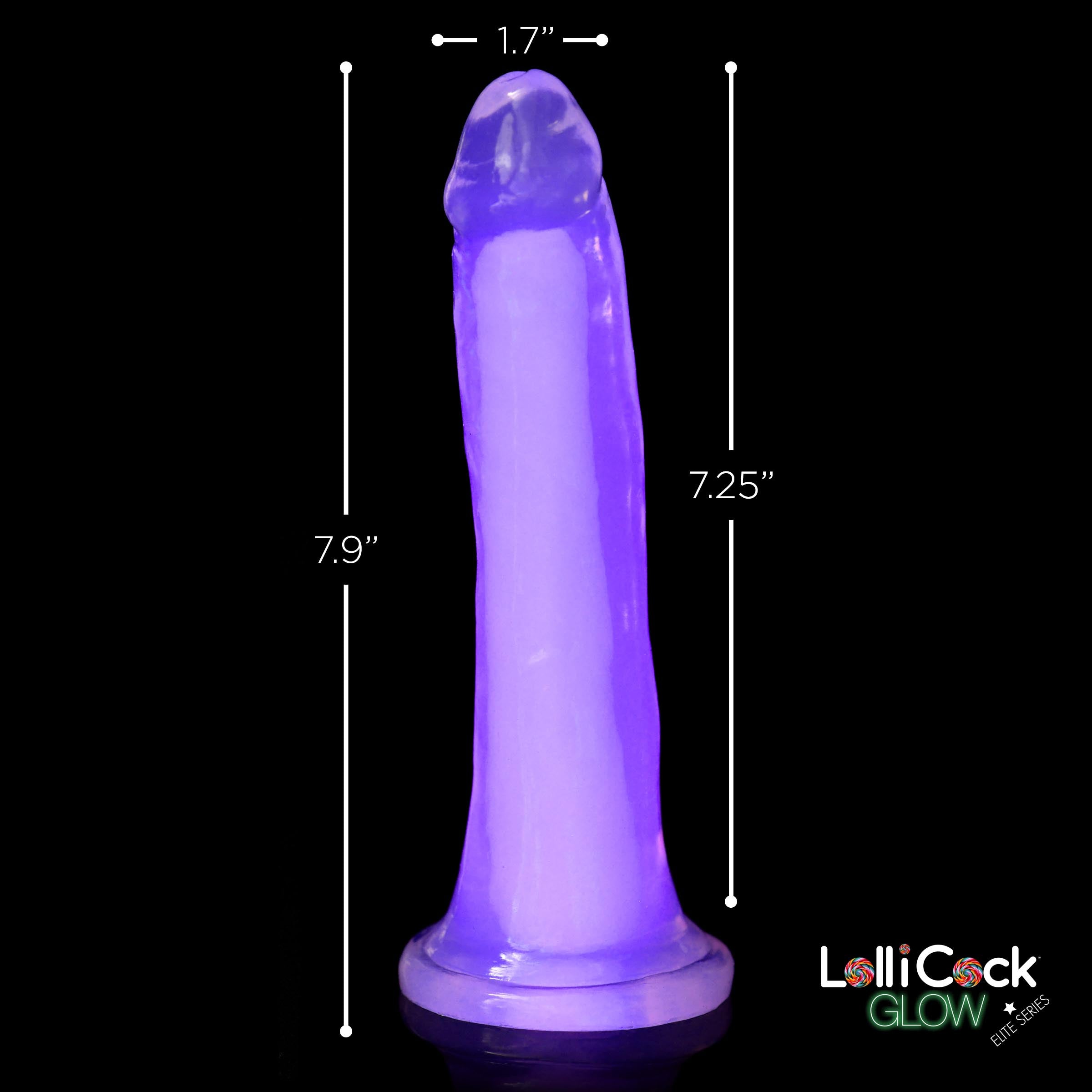 7 Inch Glow-in-the-Dark Silicone Dildo -