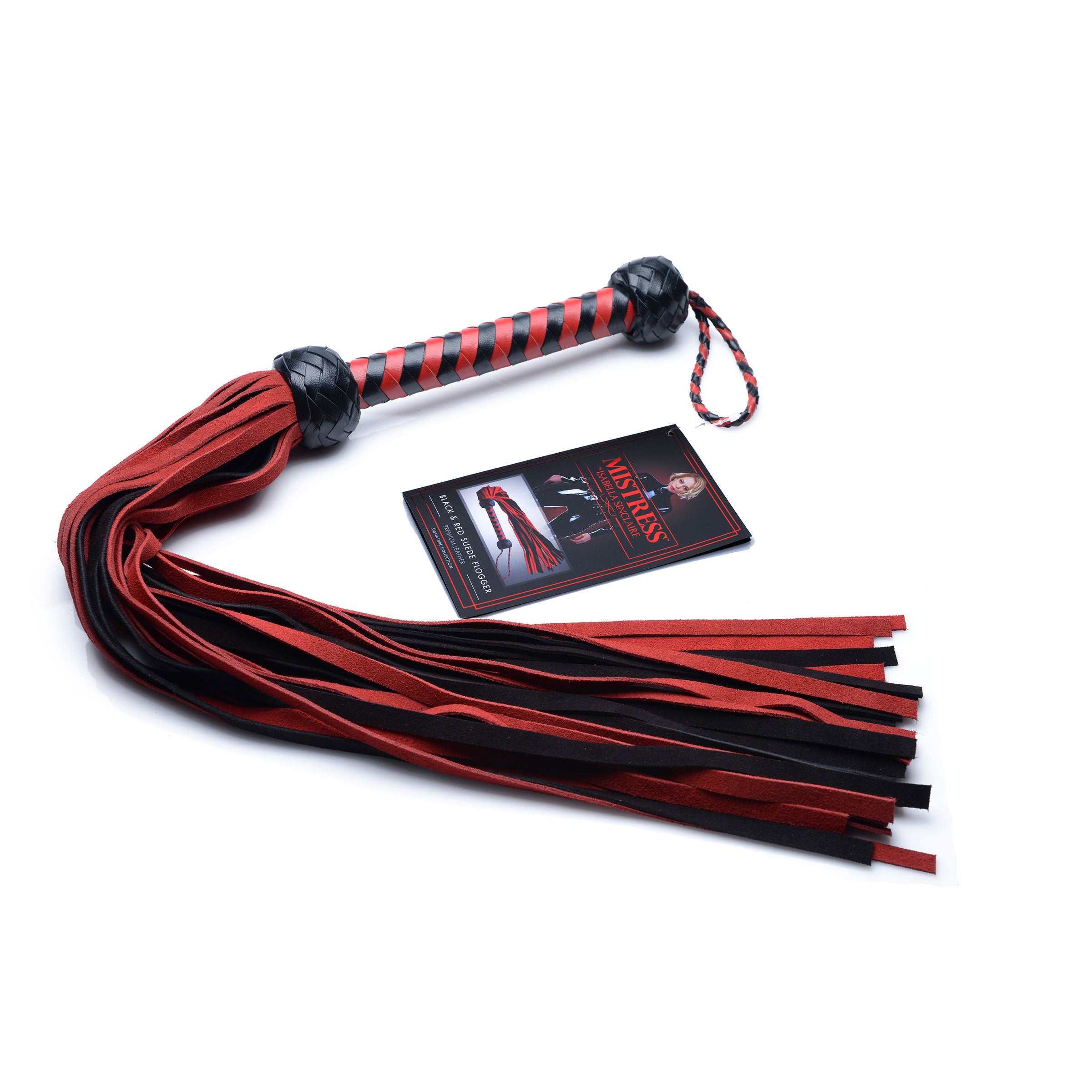 Isabella Sinclaire  and Red Suede Flogger