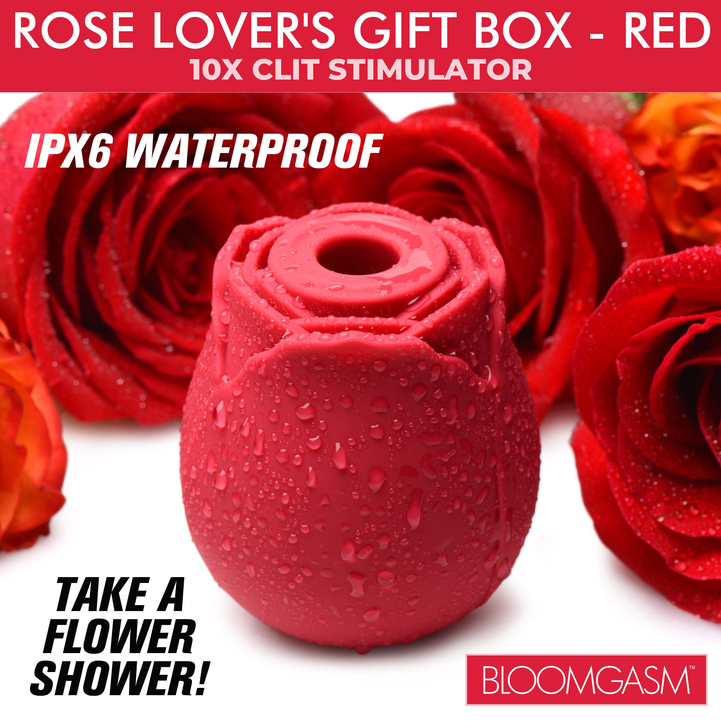 The Rose Lover's Gift Box 10X Clit Suction Rose -