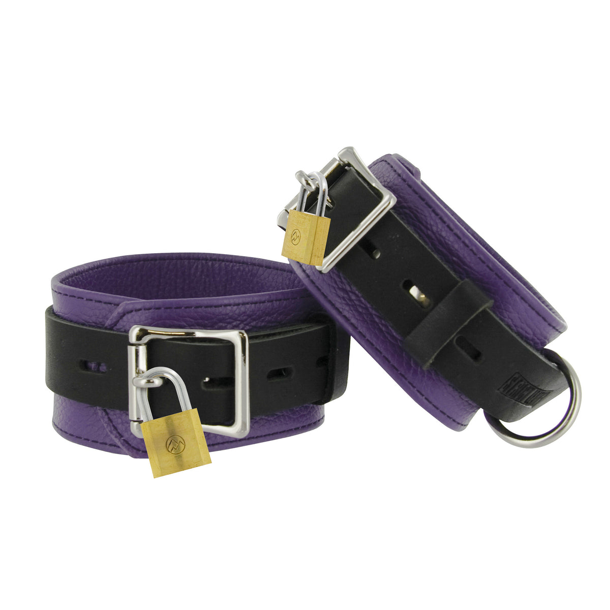 Strict Leather  and Black Deluxe Locking Ankle Cuffs