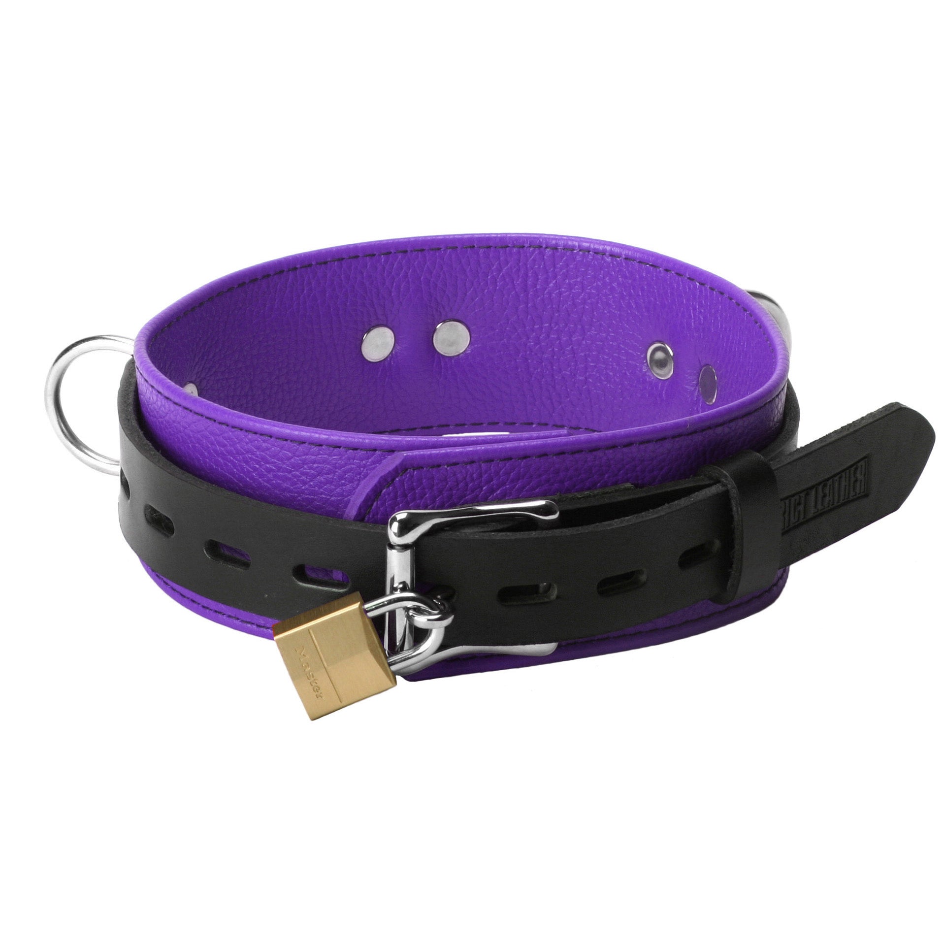 Strict Leather Deluxe Locking Collar -  and Black