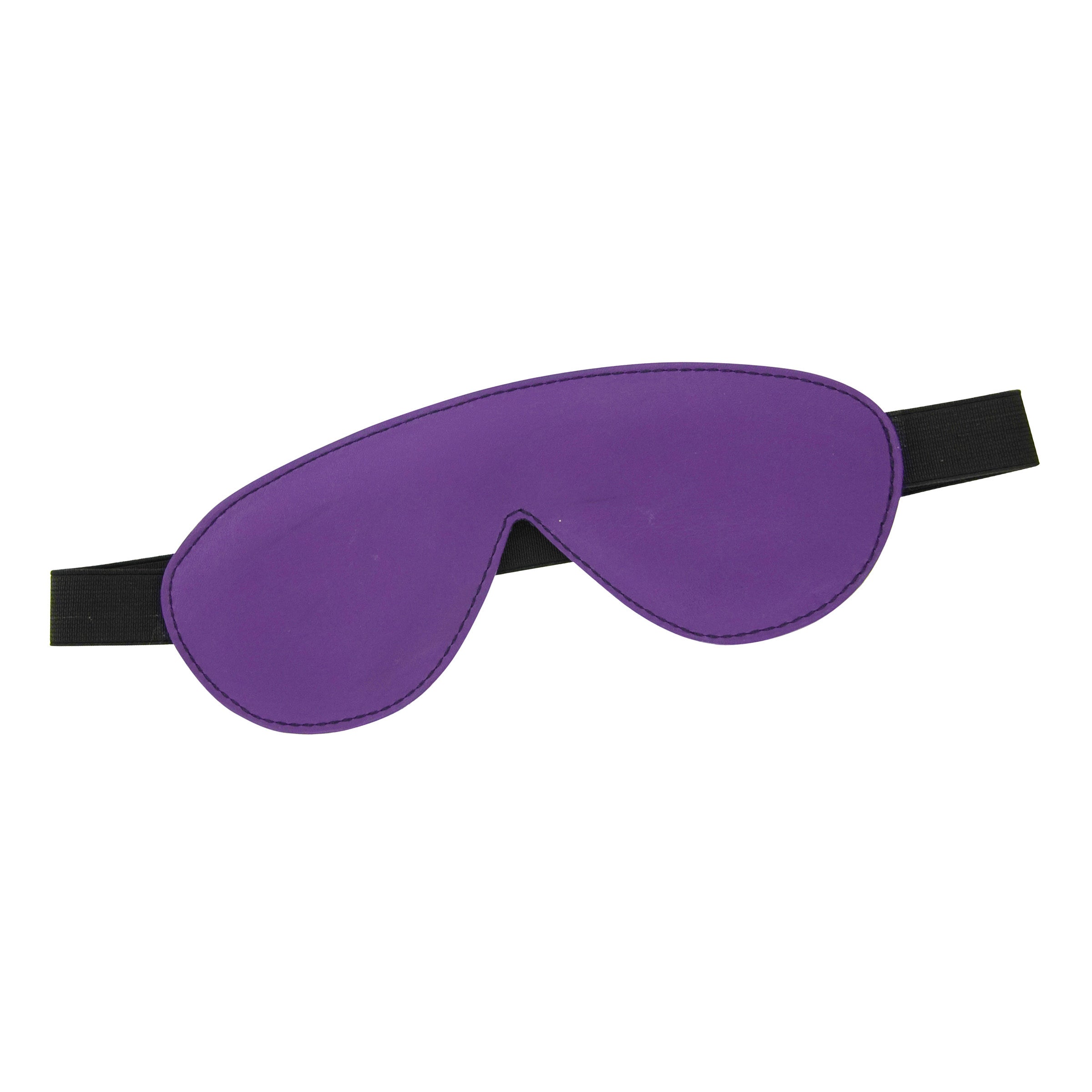 Blindfold Padded Leather Purple