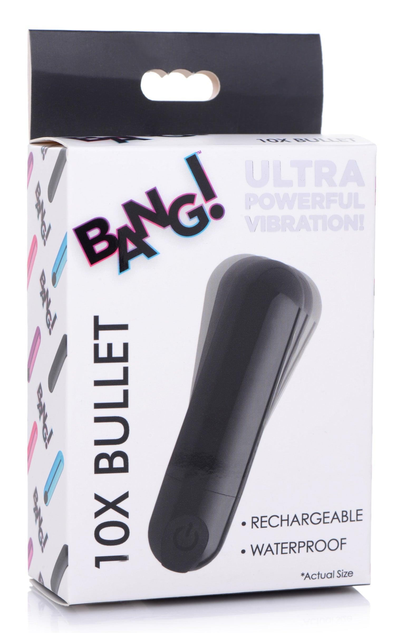 10X Rechargeable Vibrating Metallic Bullet