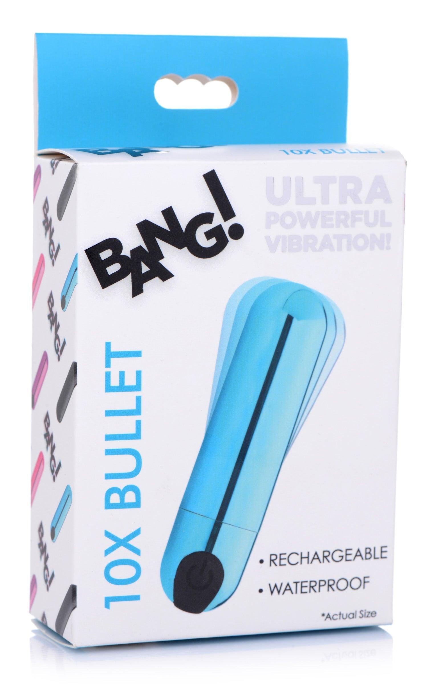 10X Rechargeable Vibrating Metallic Bullet