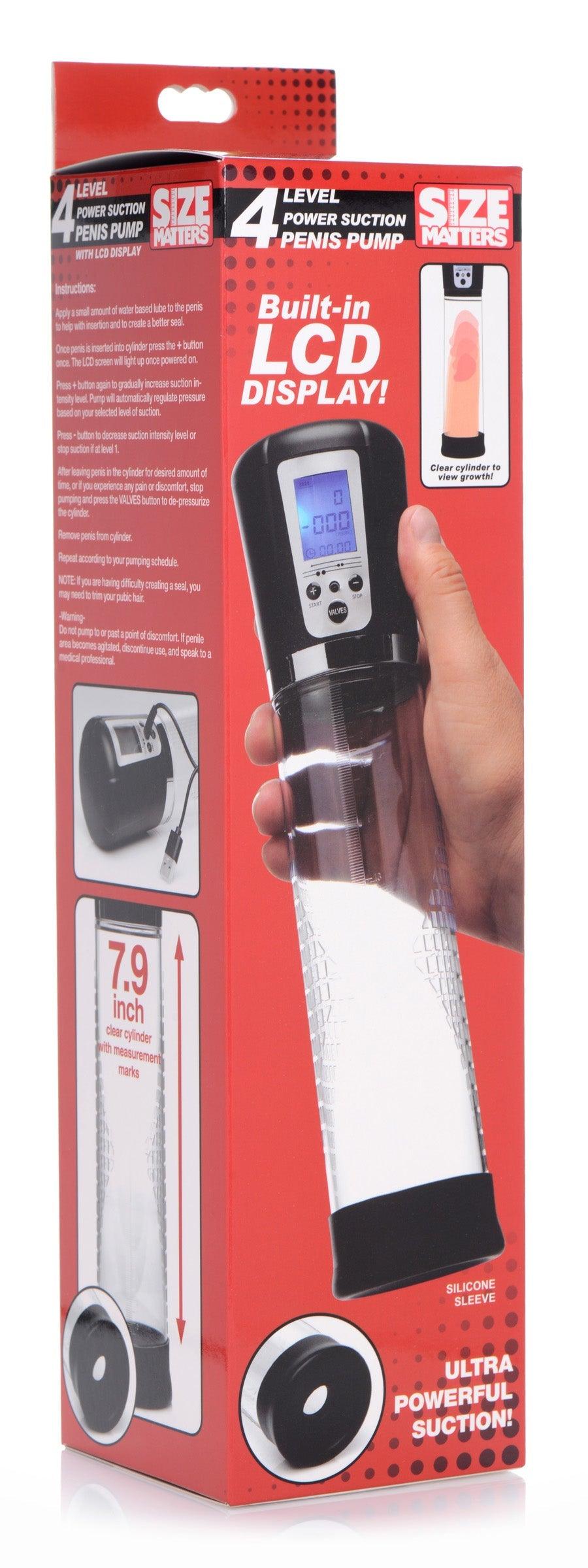 4 Level Power Suction Penis Pump With Built-in Display