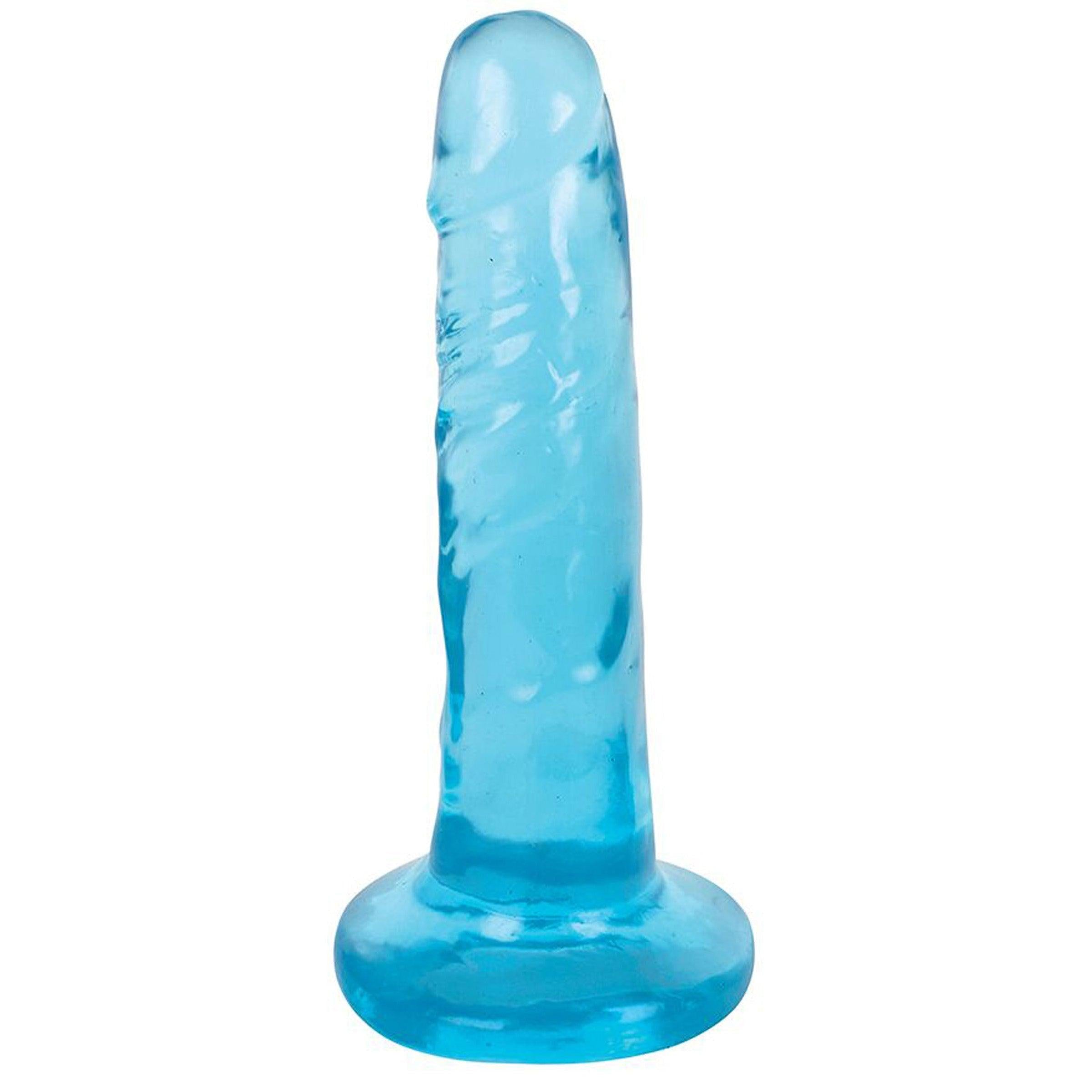 6 Inch Slim Stick with Balls Grape Ice Dildo