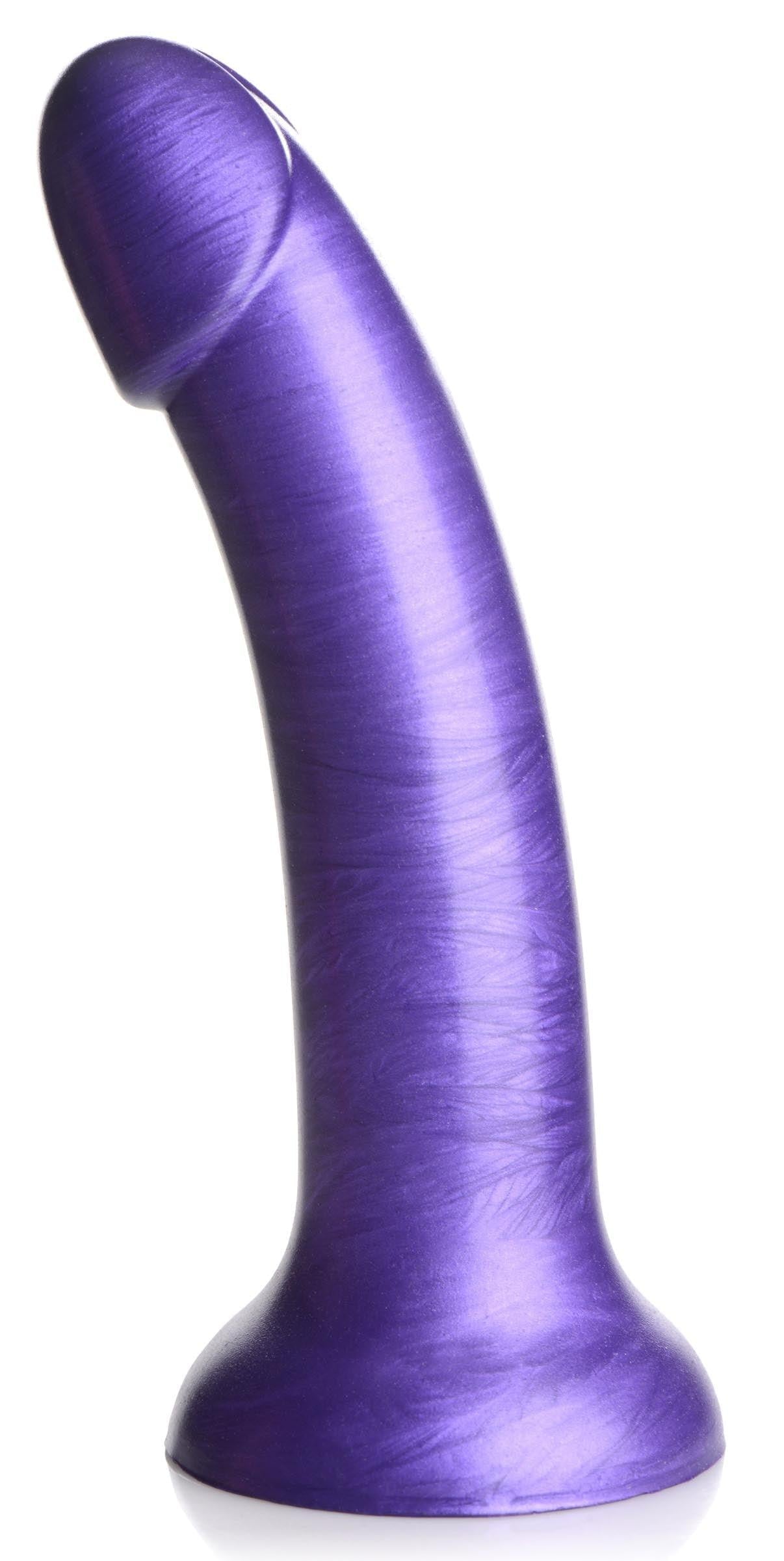 7 Inch Metallic Silicone Dildo -