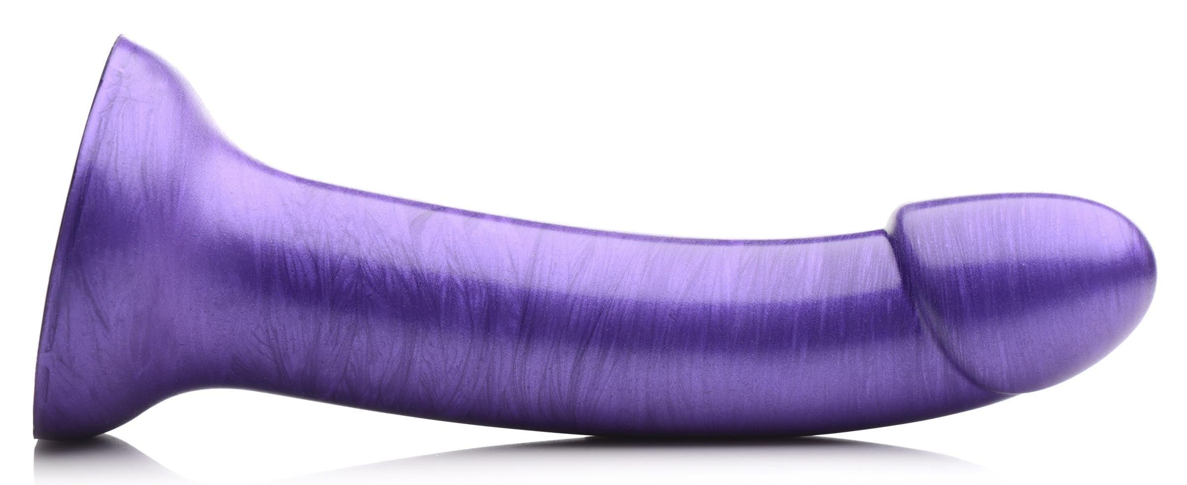 7 Inch Metallic Silicone Dildo -