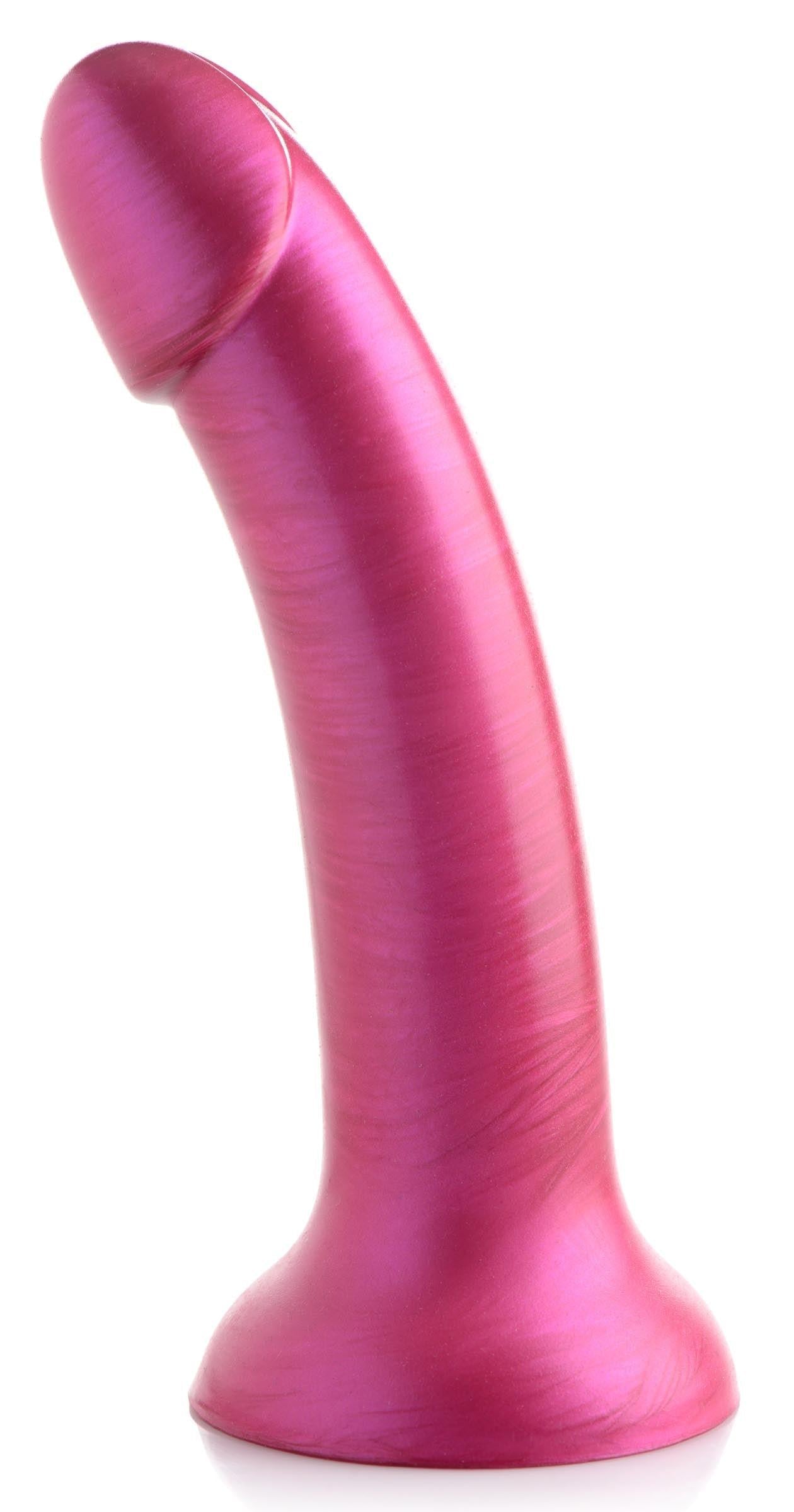 7 Inch Metallic Silicone Dildo -