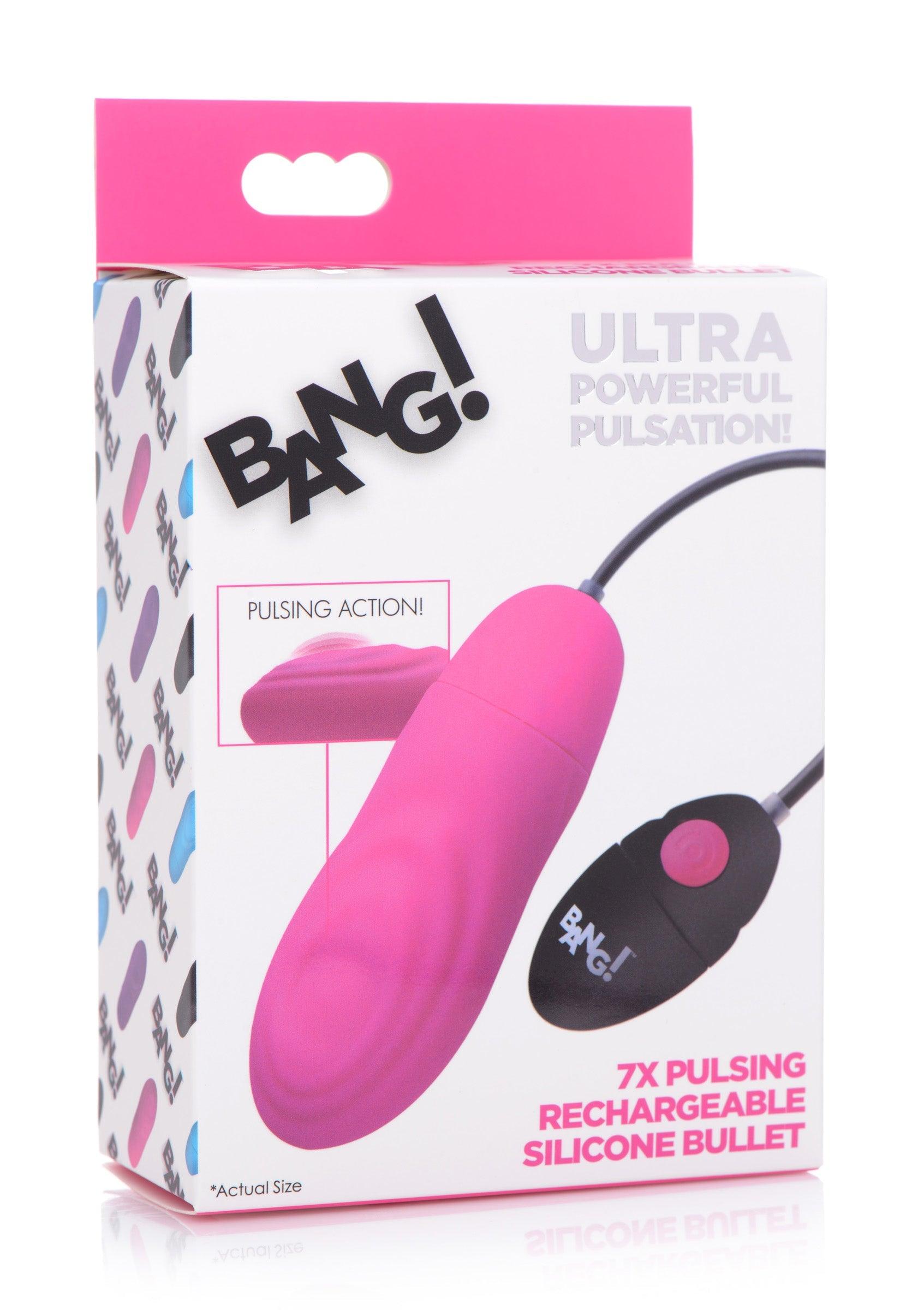 7X Pulsing Rechargeable Silicone Vibrator