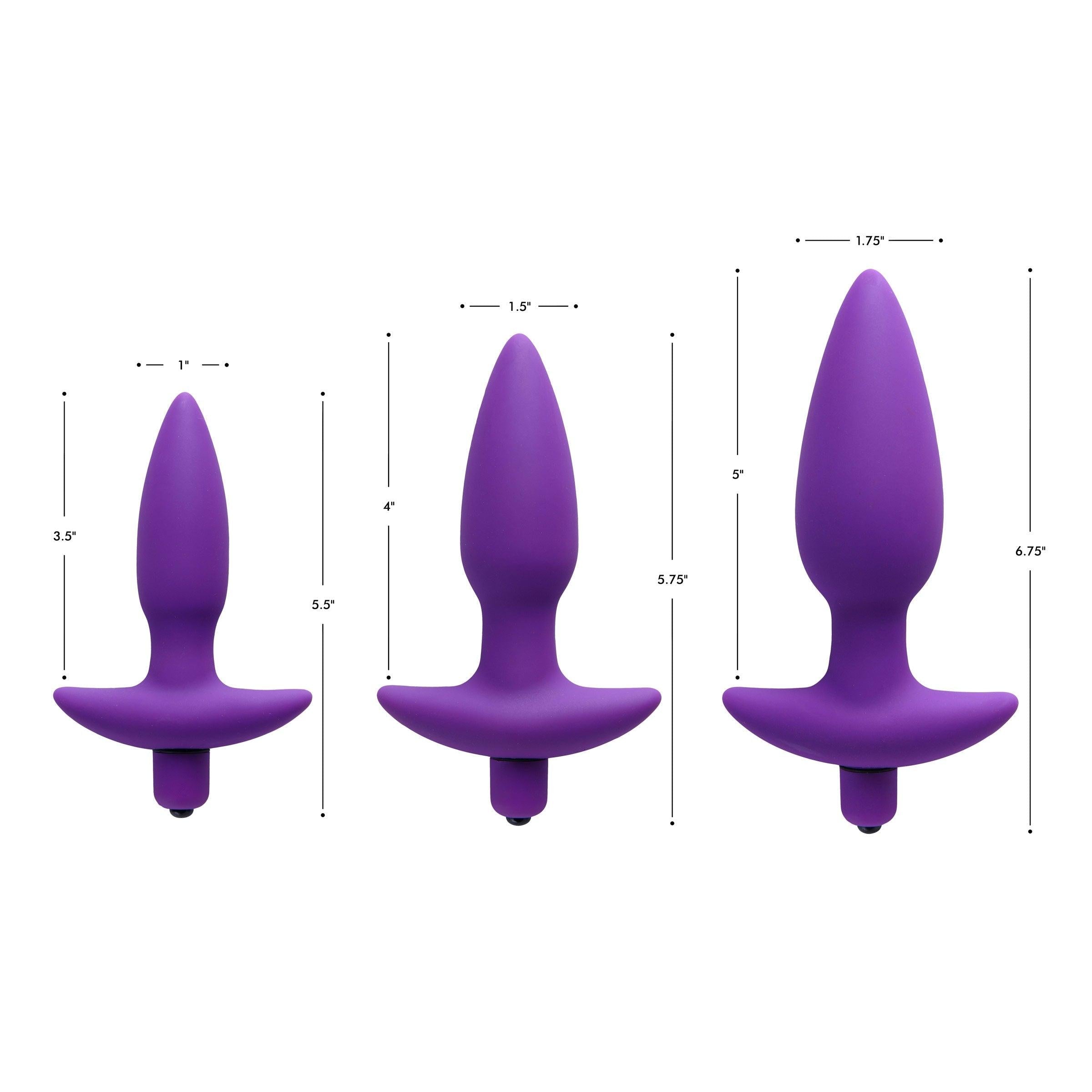 Aria Vibrating Silicone Anal Plug- Small