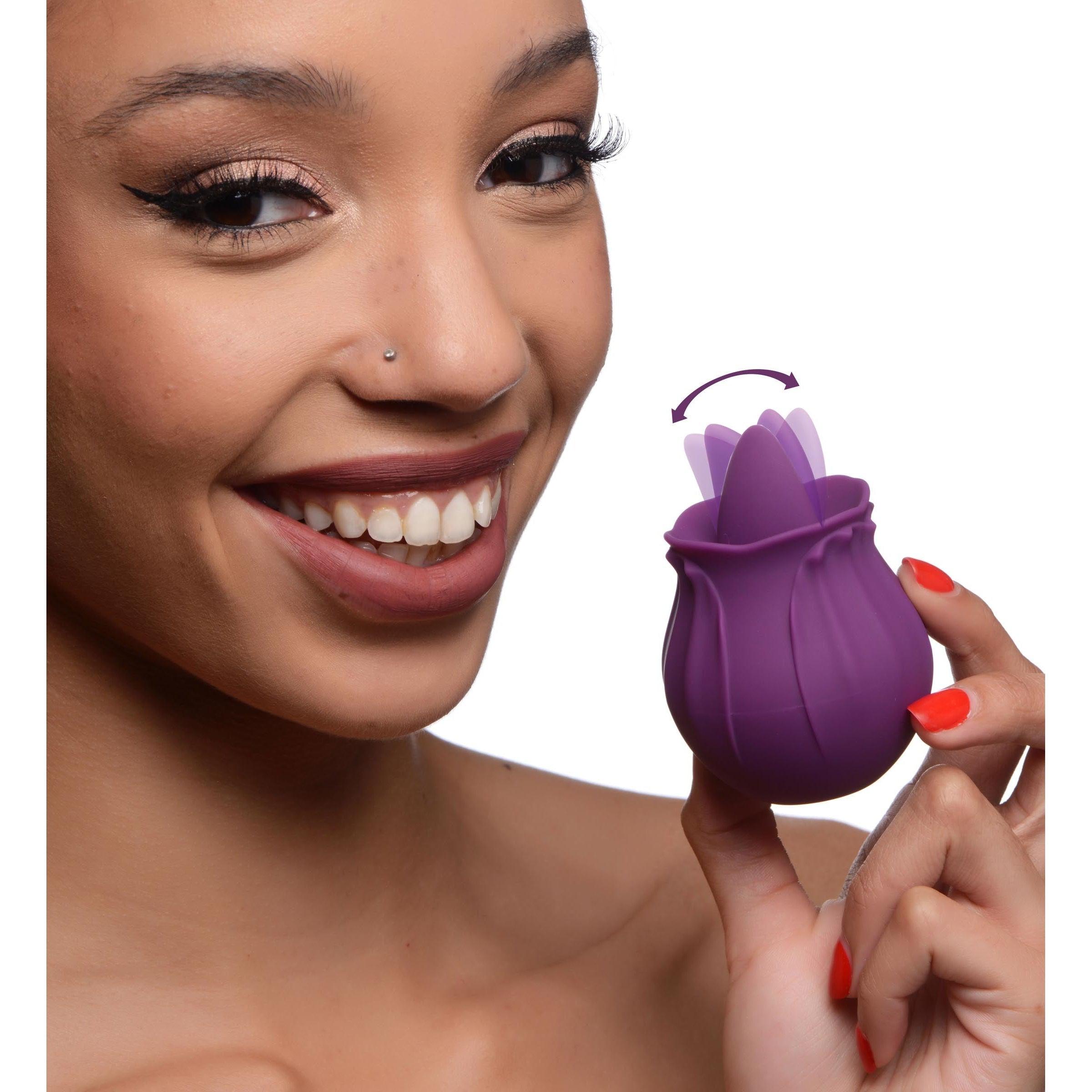 Bloomgasm Wild Violet 10X Silicone Clit Licking Stimulator