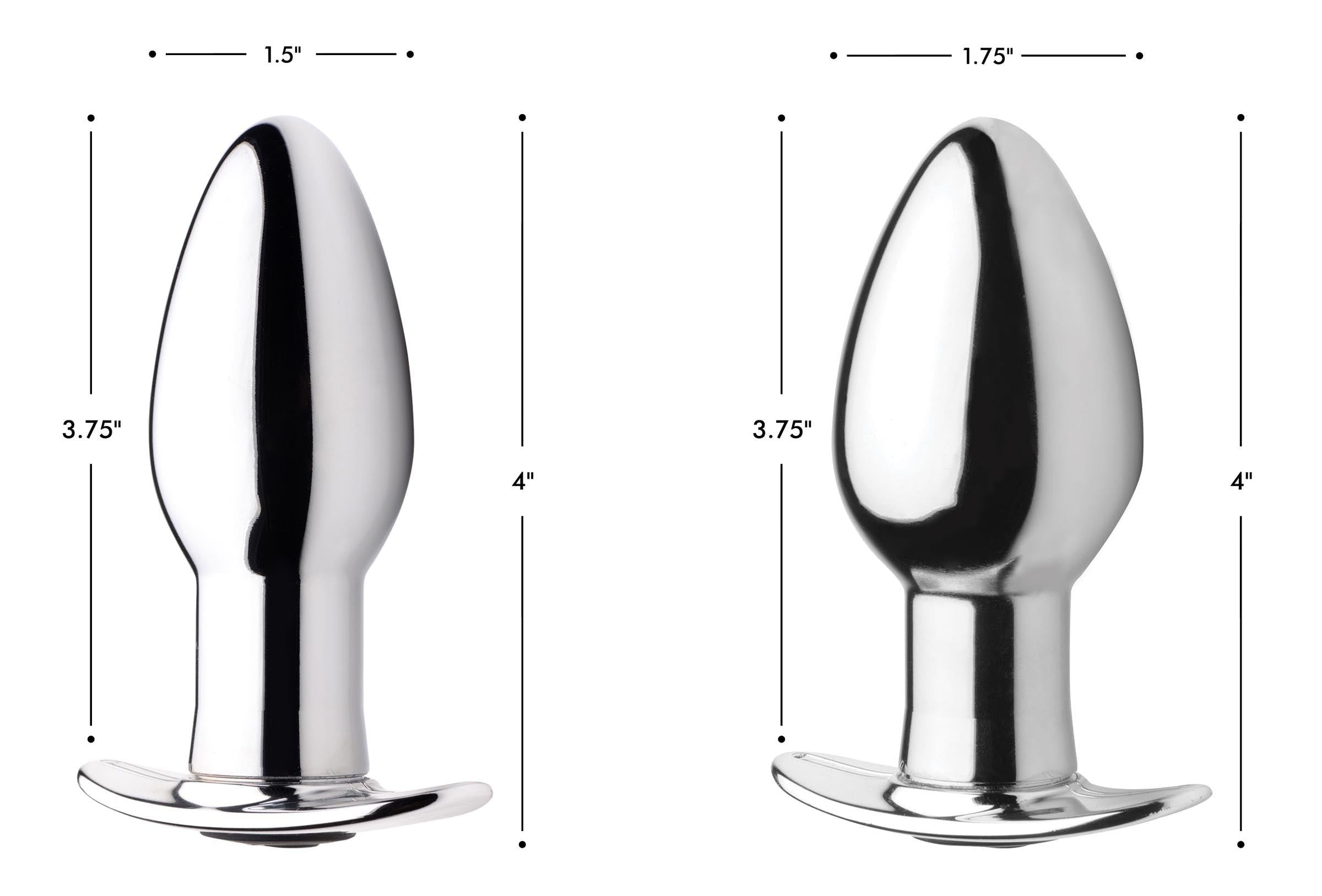 Chrome Blast 7X Rechargeable Butt Plug with Remote Control - Small