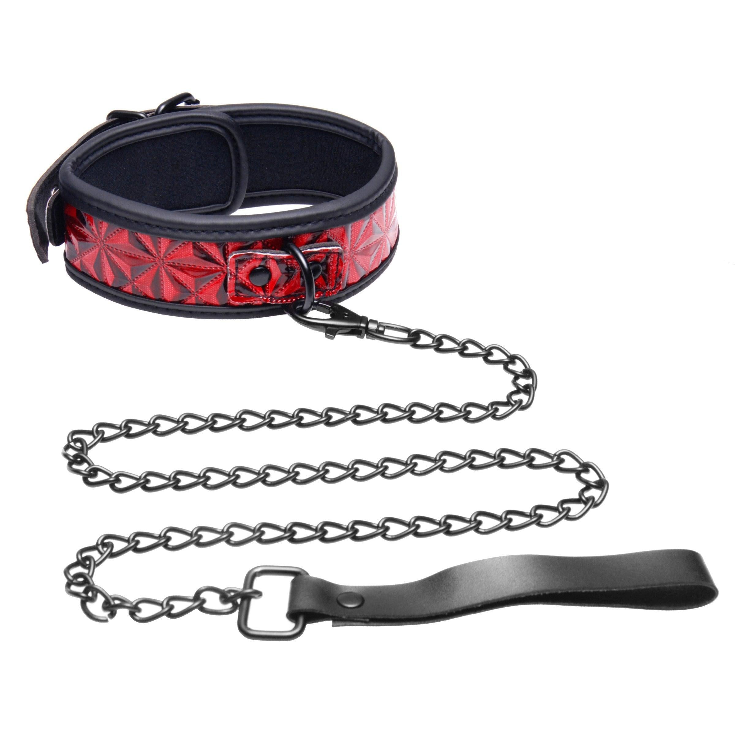 Crimson Tied Collar with Leash