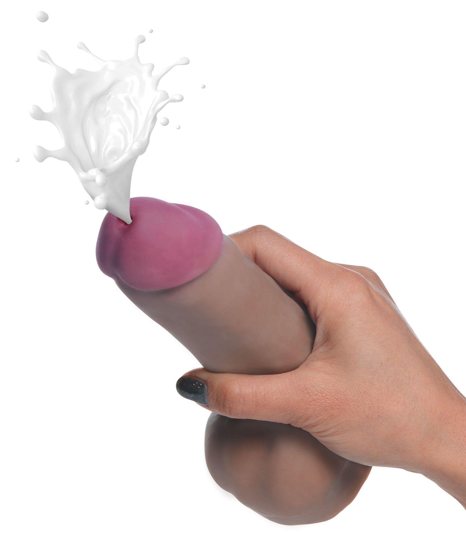 Dark Dual Density Squirting Dildo - 7 Inch