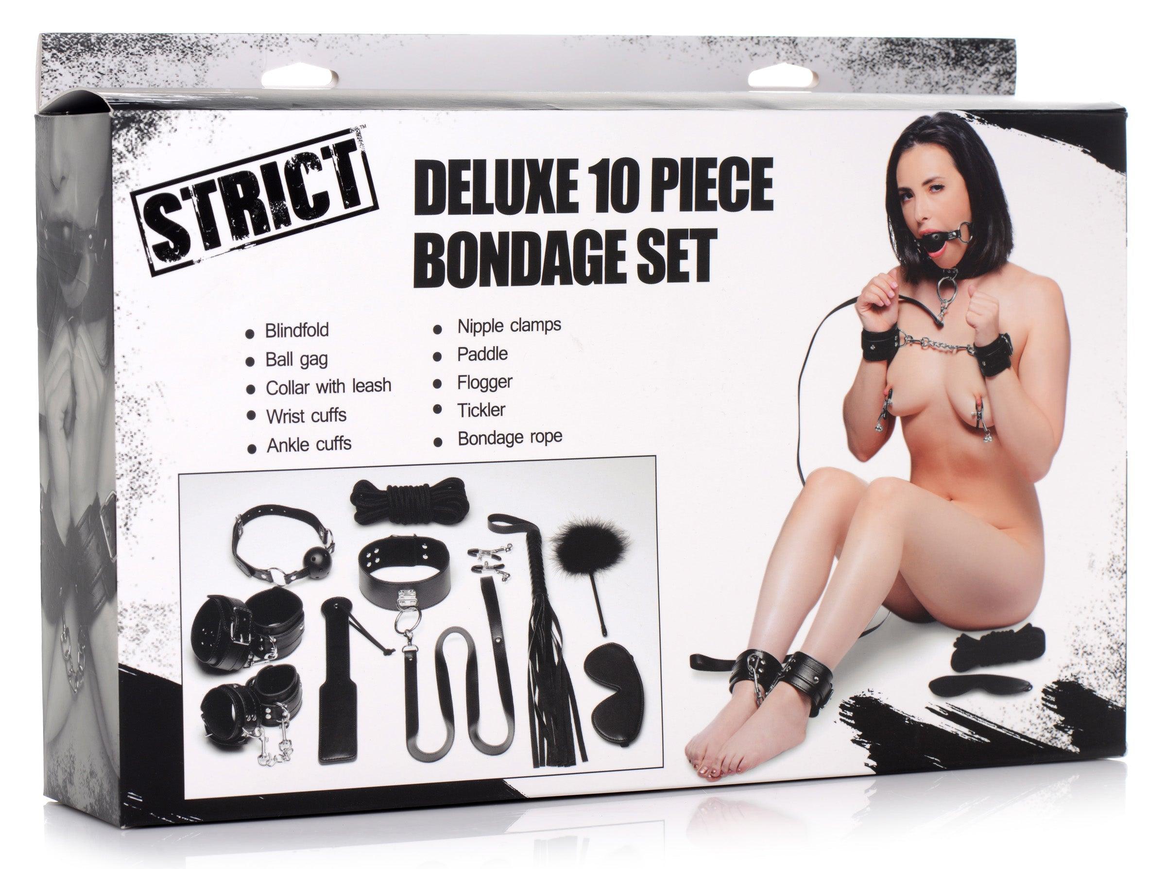 Deluxe 10 Piece Bondage Set