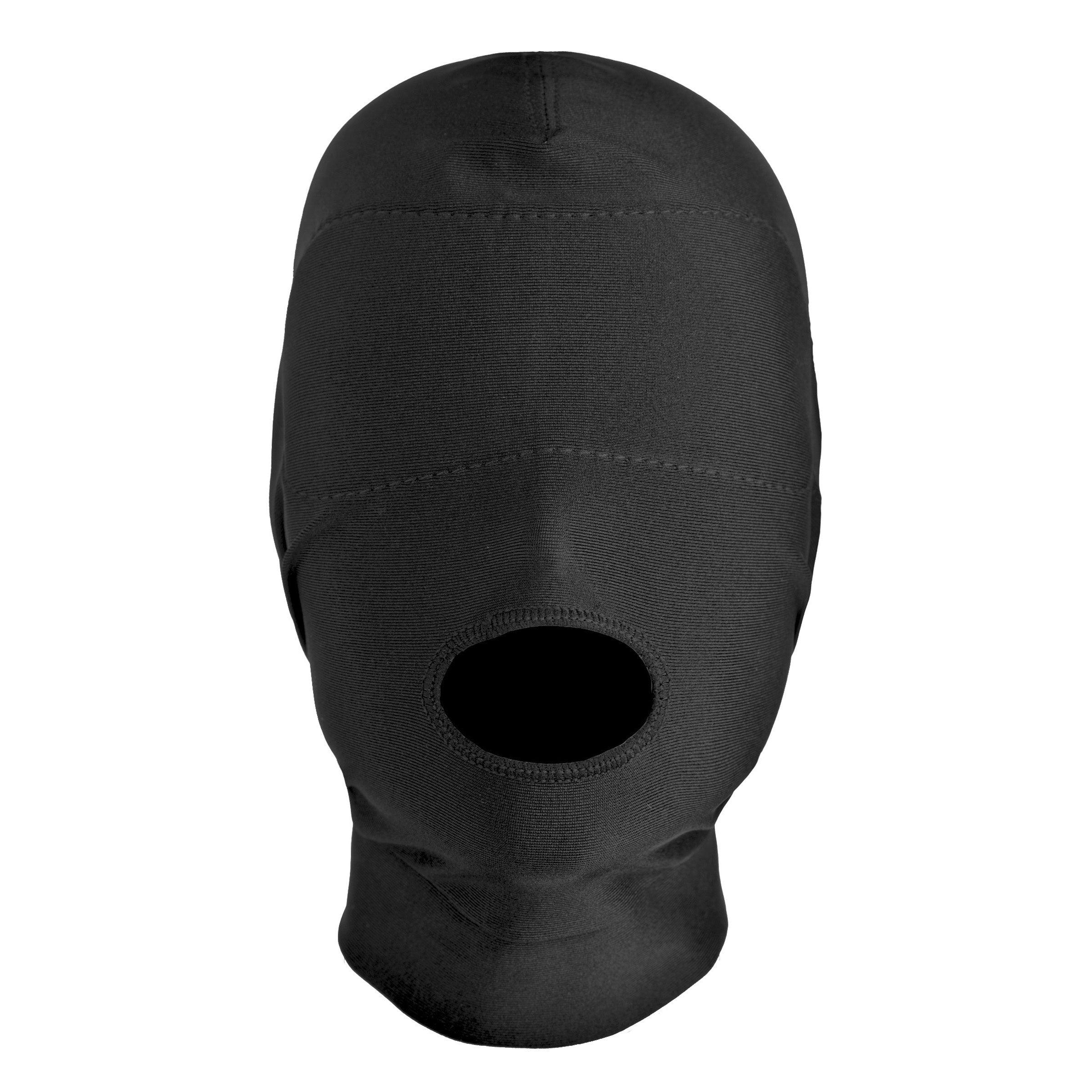 Disguise Open Mouth Hood with Padded Blindfold